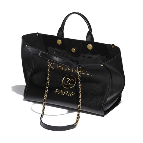 chanel shopping bag grained calfskin